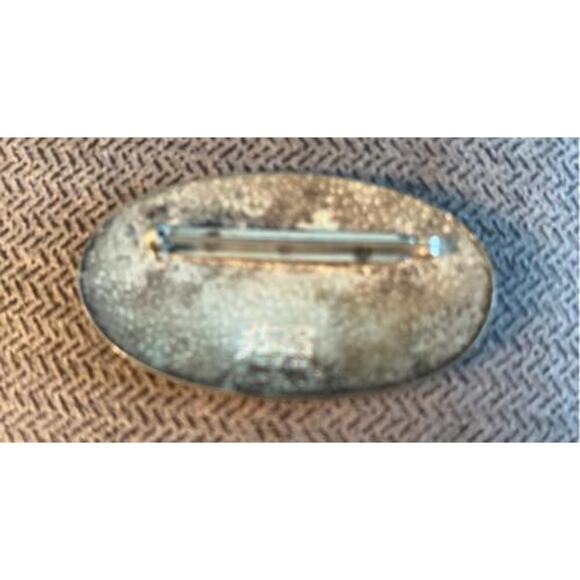 Vintage Pewter St Justin Celtic Embossed Pendant - Picture 2 of 2